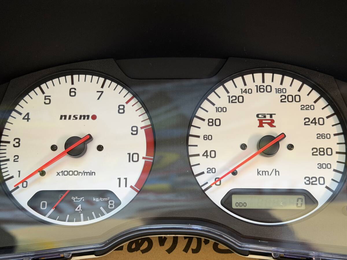 Nismo R34 GTR White Z Tune Style Cluster 2022 Omori Factory Reproduction
