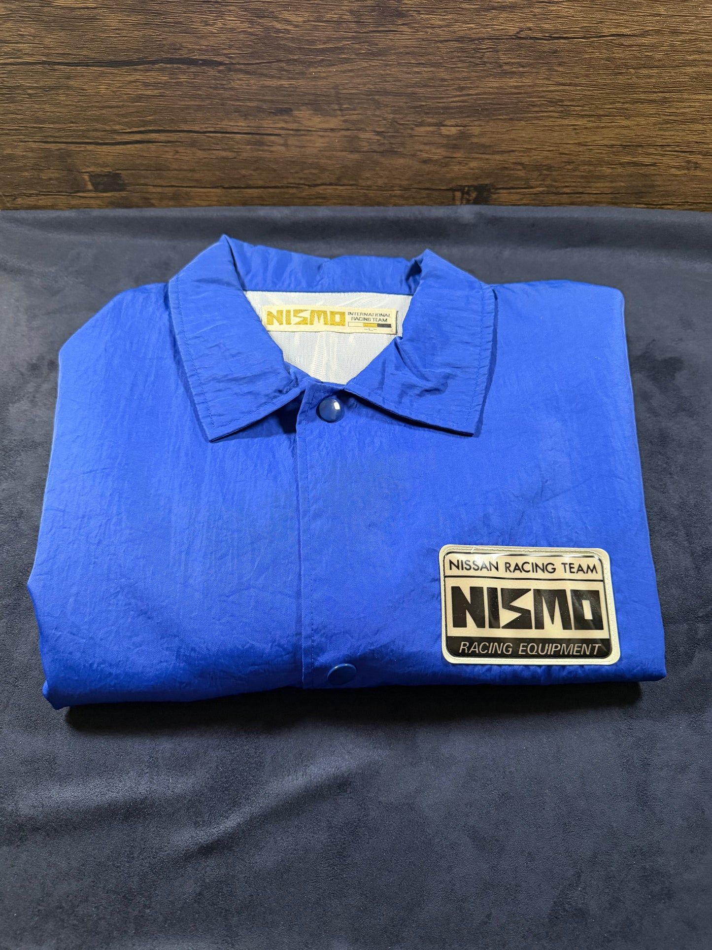 Vintage Nismo Old Logo Blue Coach Jacket Size L