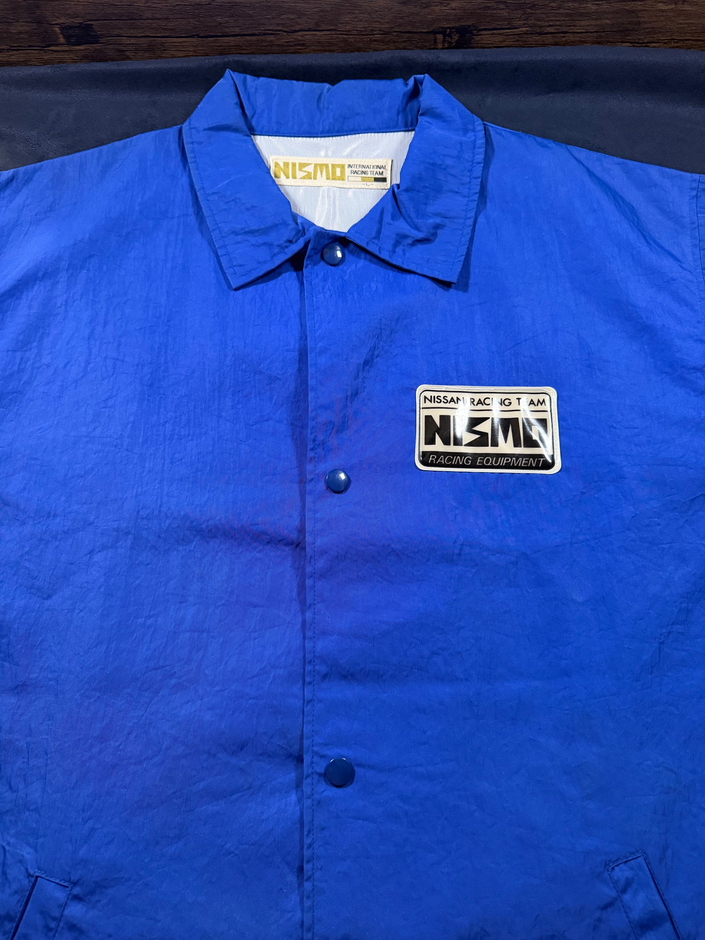 Vintage Nismo Old Logo Blue Coach Jacket Size L