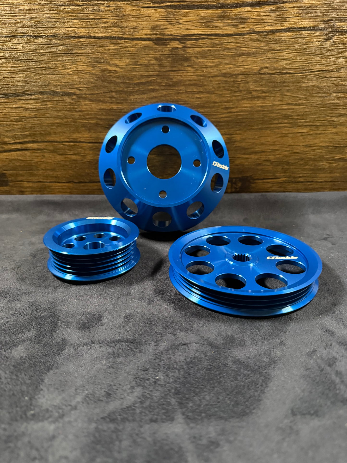 GReddy Blue Nissan S15 Silvia 3pc Pulley Kit