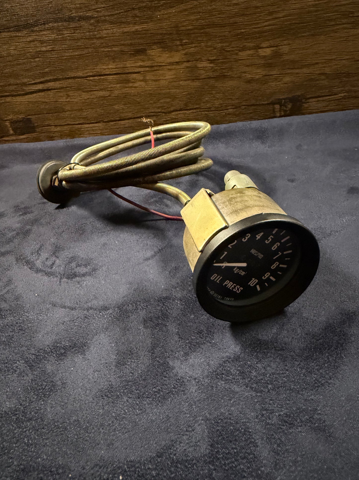 Nismo Kanto Seiki Hydraulic Mechanical Gauge Original Part, 52Φ, for Skyline, Laurel, Bluebird, Sunny