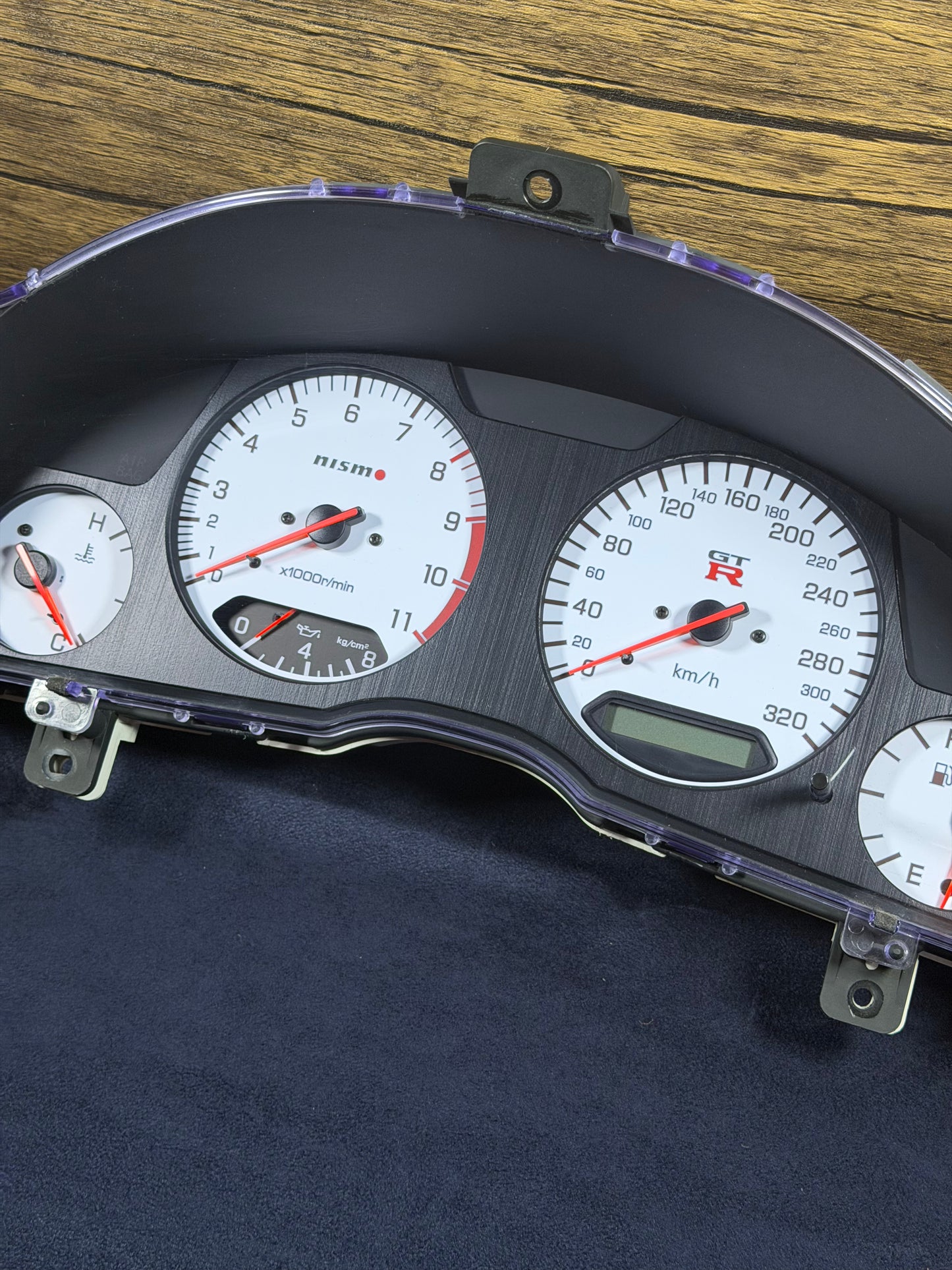 Nismo R34 GTR White Z Tune Style Cluster 2022 Omori Factory Reproduction