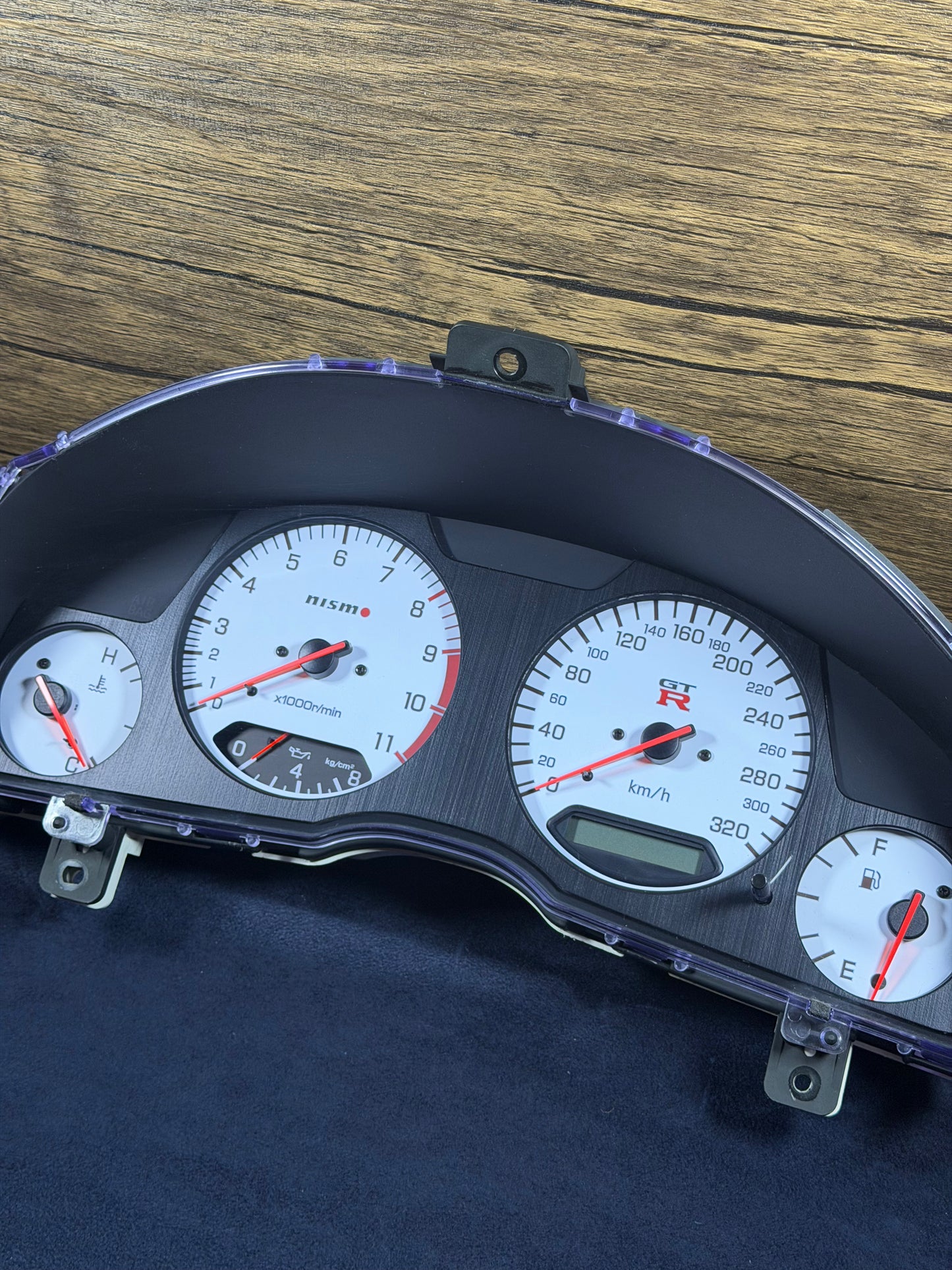 Nismo R34 GTR White Z Tune Style Cluster 2022 Omori Factory Reproduction