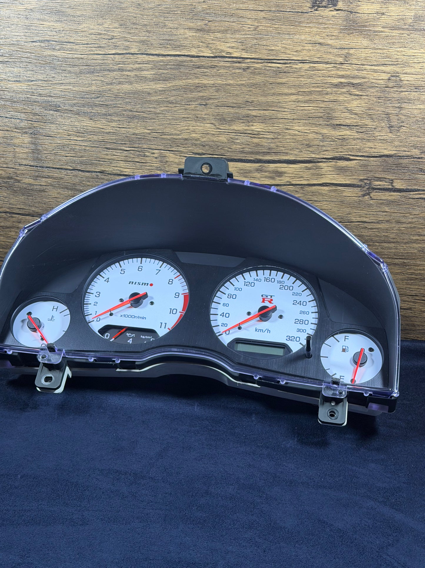 Nismo R34 GTR White Z Tune Style Cluster 2022 Omori Factory Reproduction